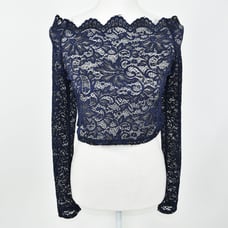 Kimi + Kai maternity blue lace bralette