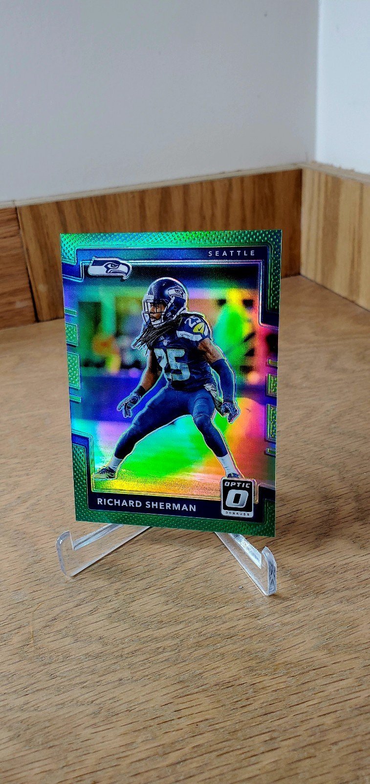 Richard Sherman #5/5 SUPER RARE GREEN Optic!