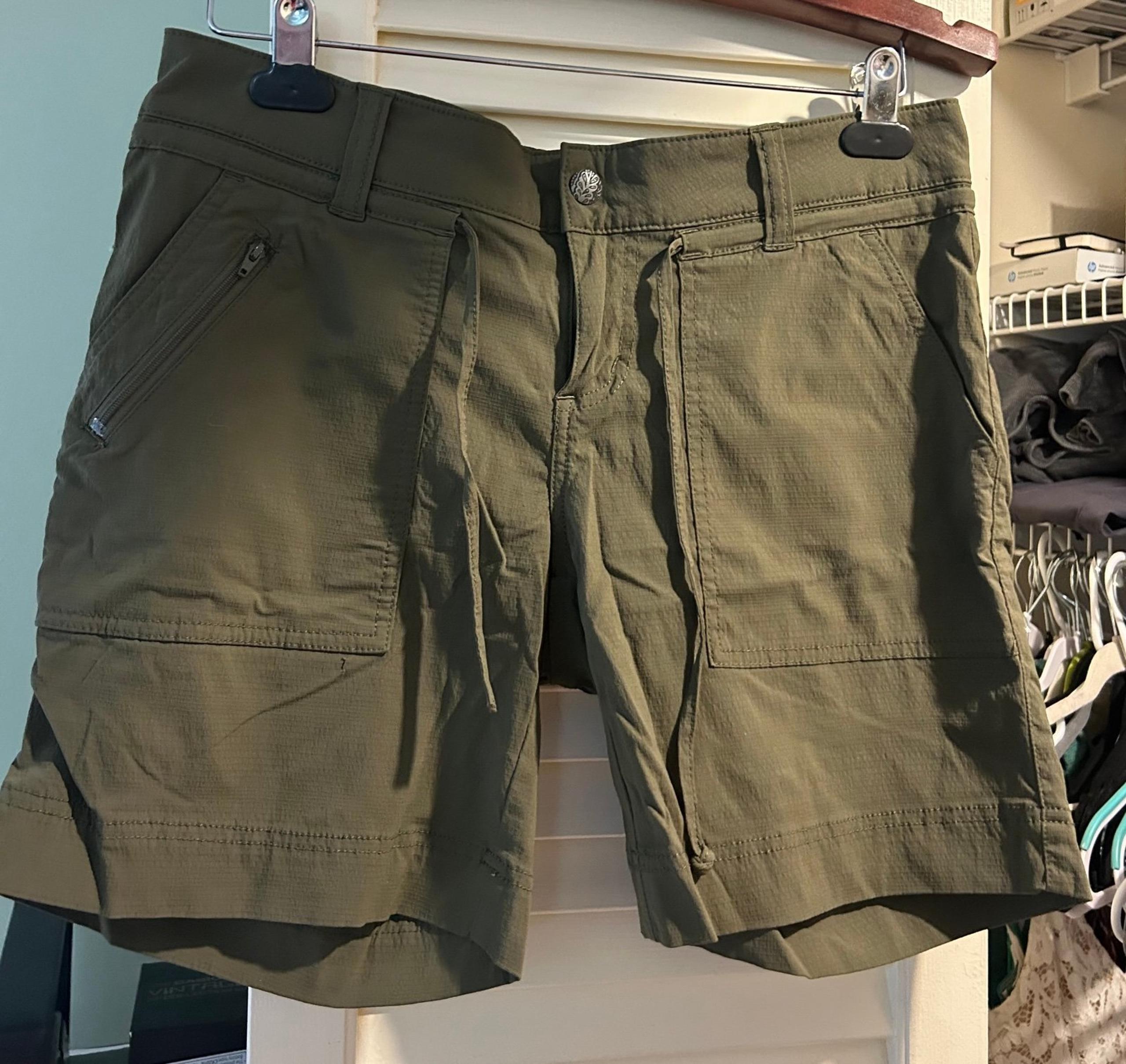 PrAna Halle Shorts olive green 8