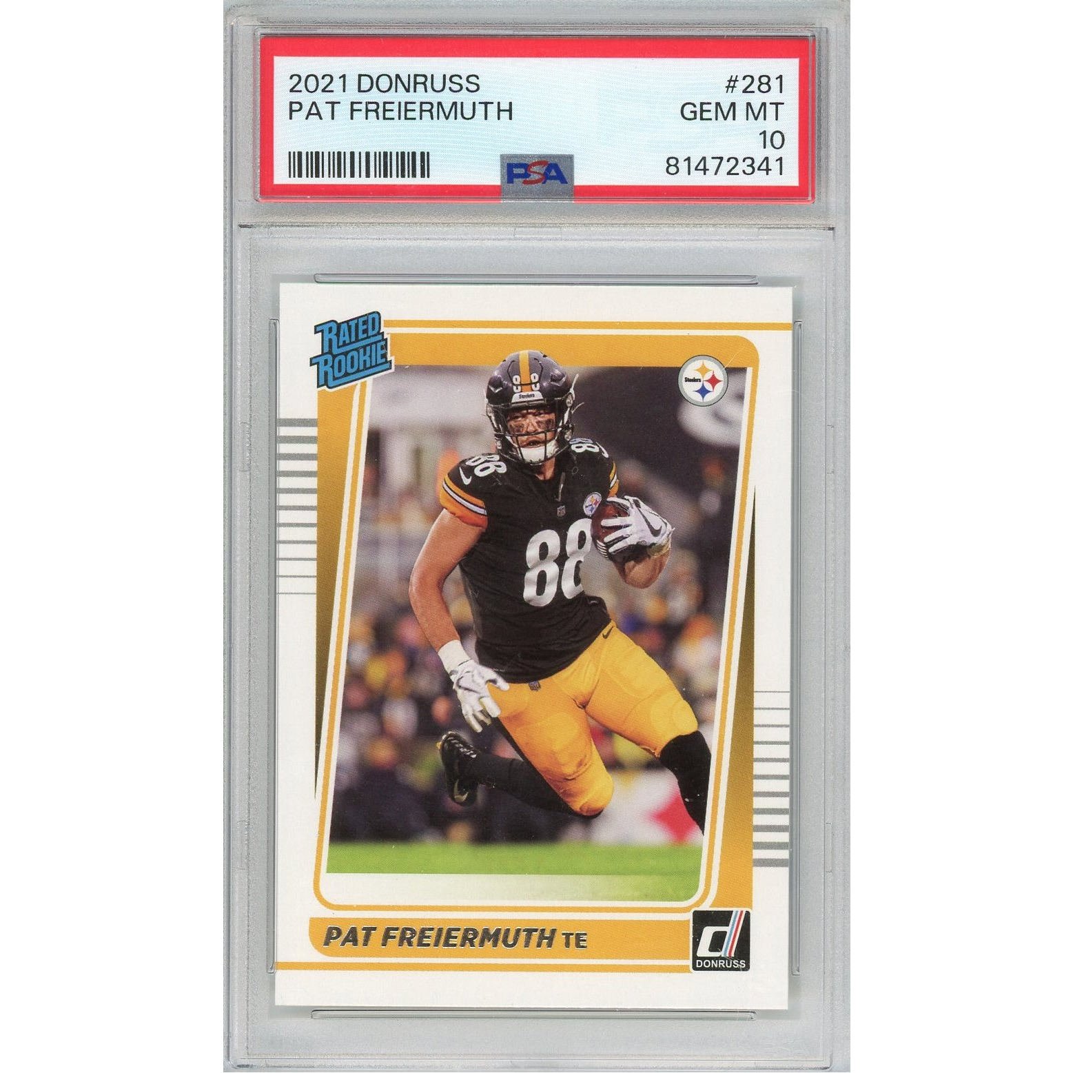 Graded 2021 Donruss Pat Freiermuth #281 Rookie Card PSA 10