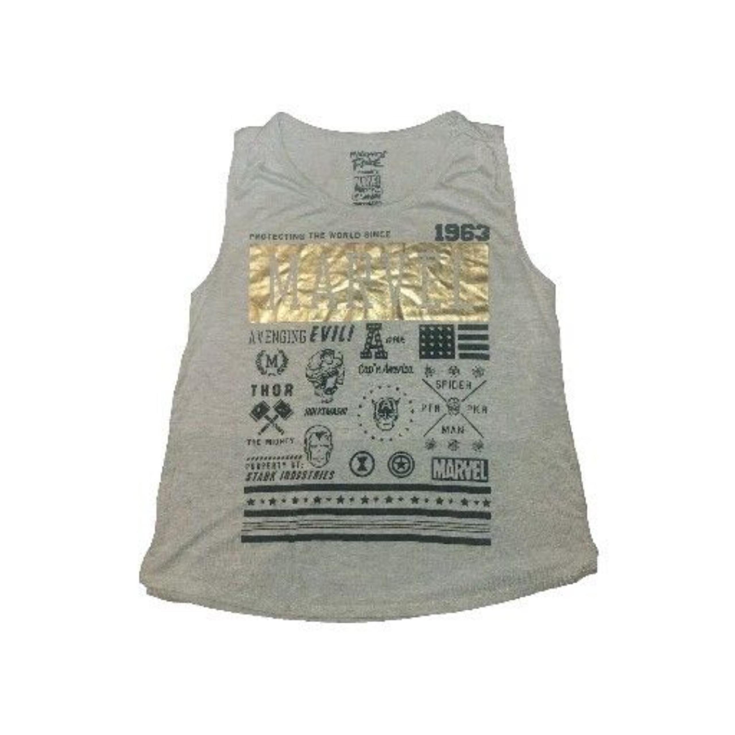 Mighty Fine Marvel Comics Womens Medium Tank Top Gray