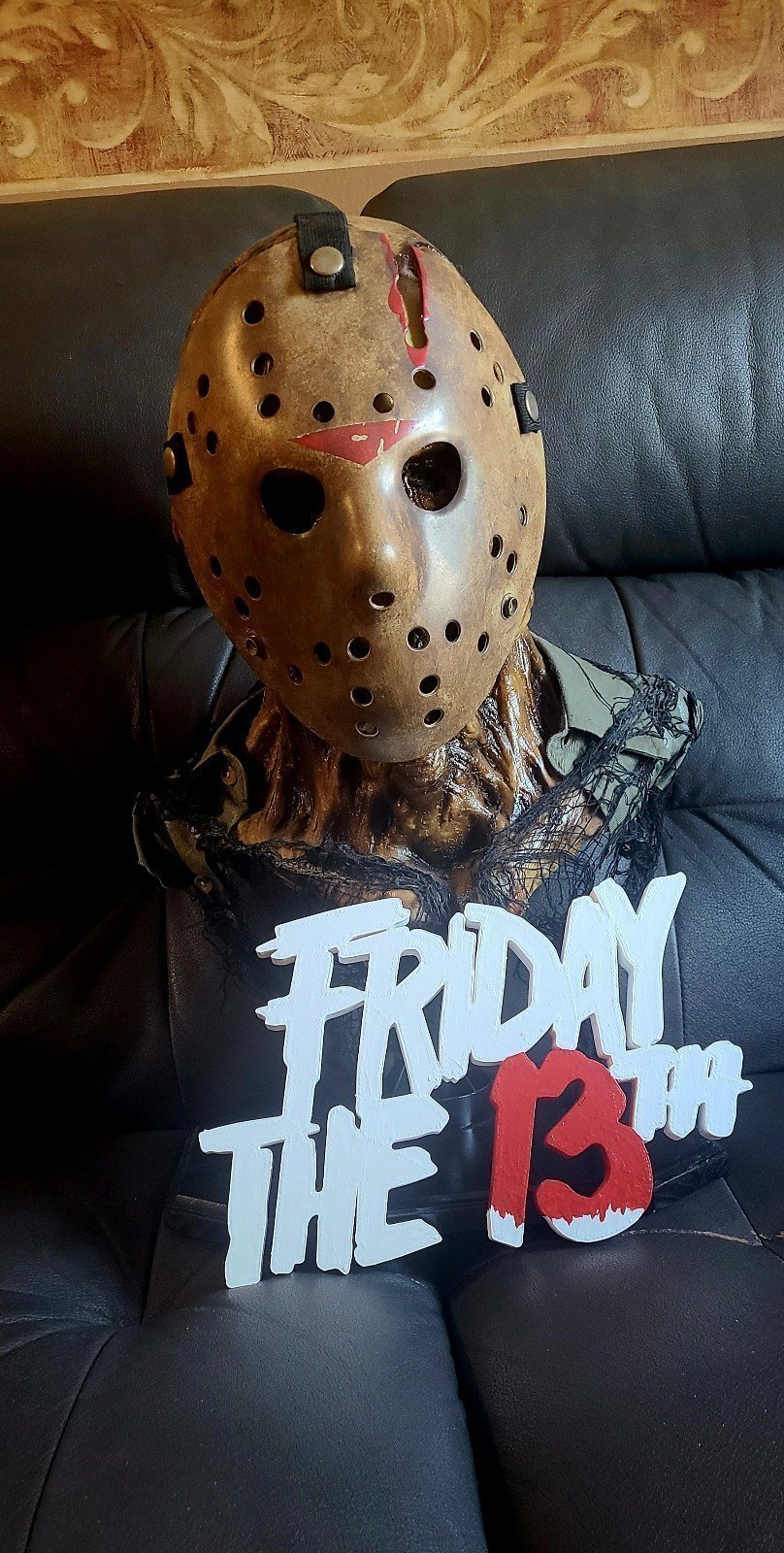 Friday the 13th, Jason Voorhees Life Size Bust with logo