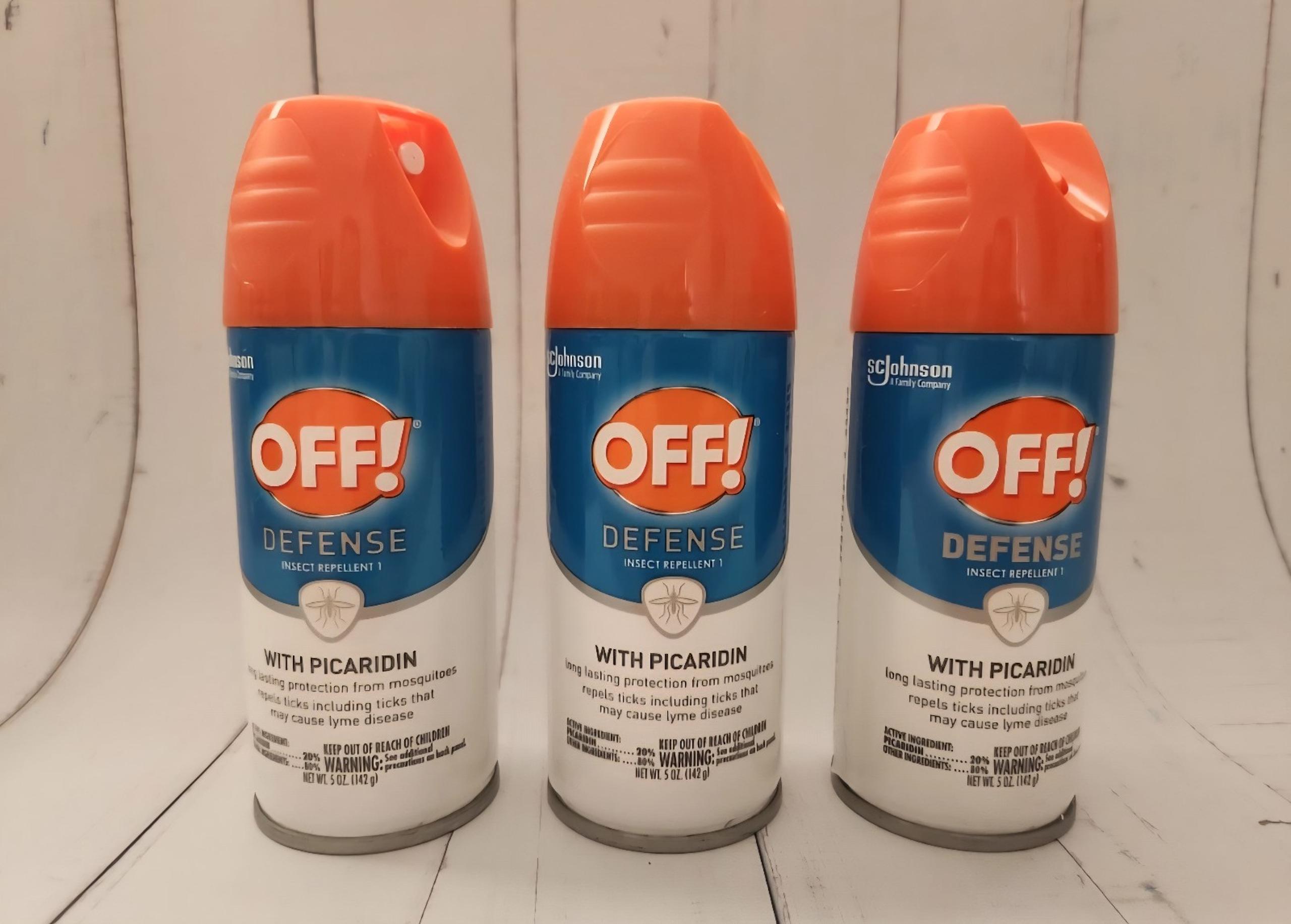 (Pack of 3) OFF! Defense Insect Repellent Spray, 5 fl oz Each, Total 15 fl oz