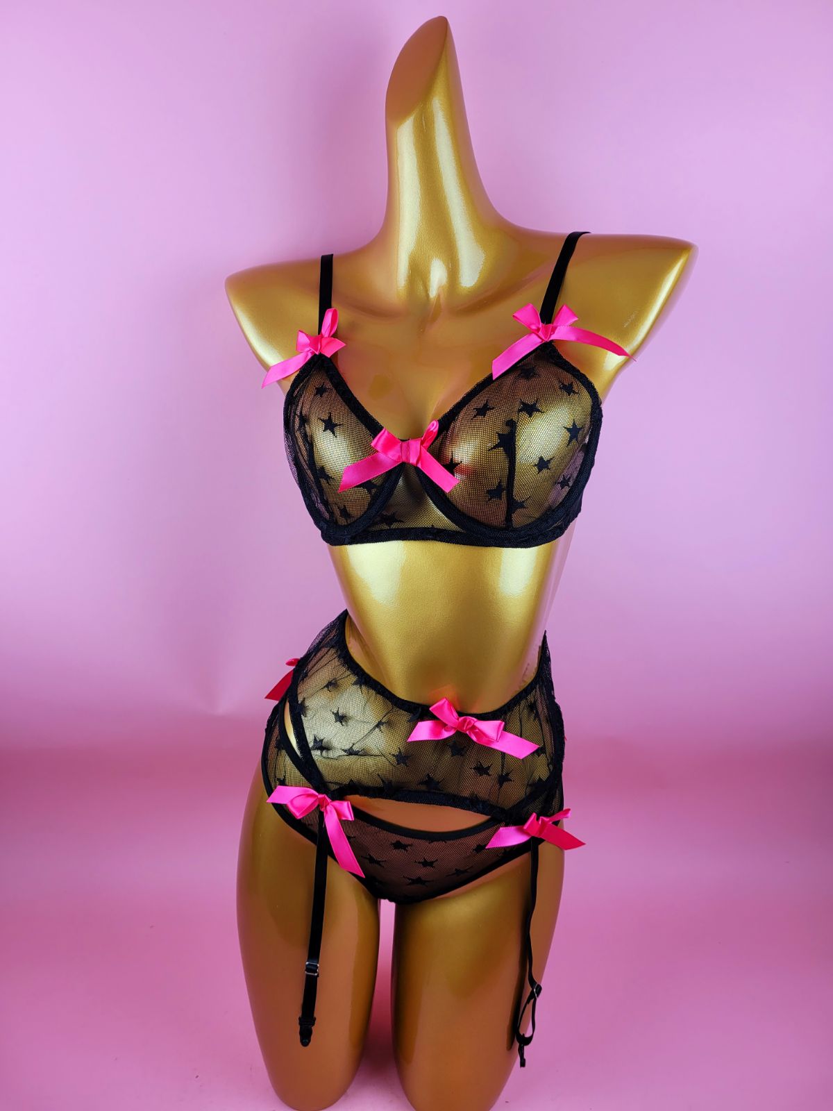 Mesh Lingerie Set