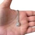 The Drama Pendant Cubic Zirconia and 925 Silver Necklace
