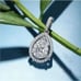 The Drama Pendant Cubic Zirconia and 925 Silver Necklace