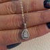 The Drama Pendant Cubic Zirconia and 925 Silver Necklace