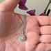 The Drama Pendant Cubic Zirconia and 925 Silver Necklace