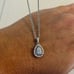 The Drama Pendant Cubic Zirconia and 925 Silver Necklace
