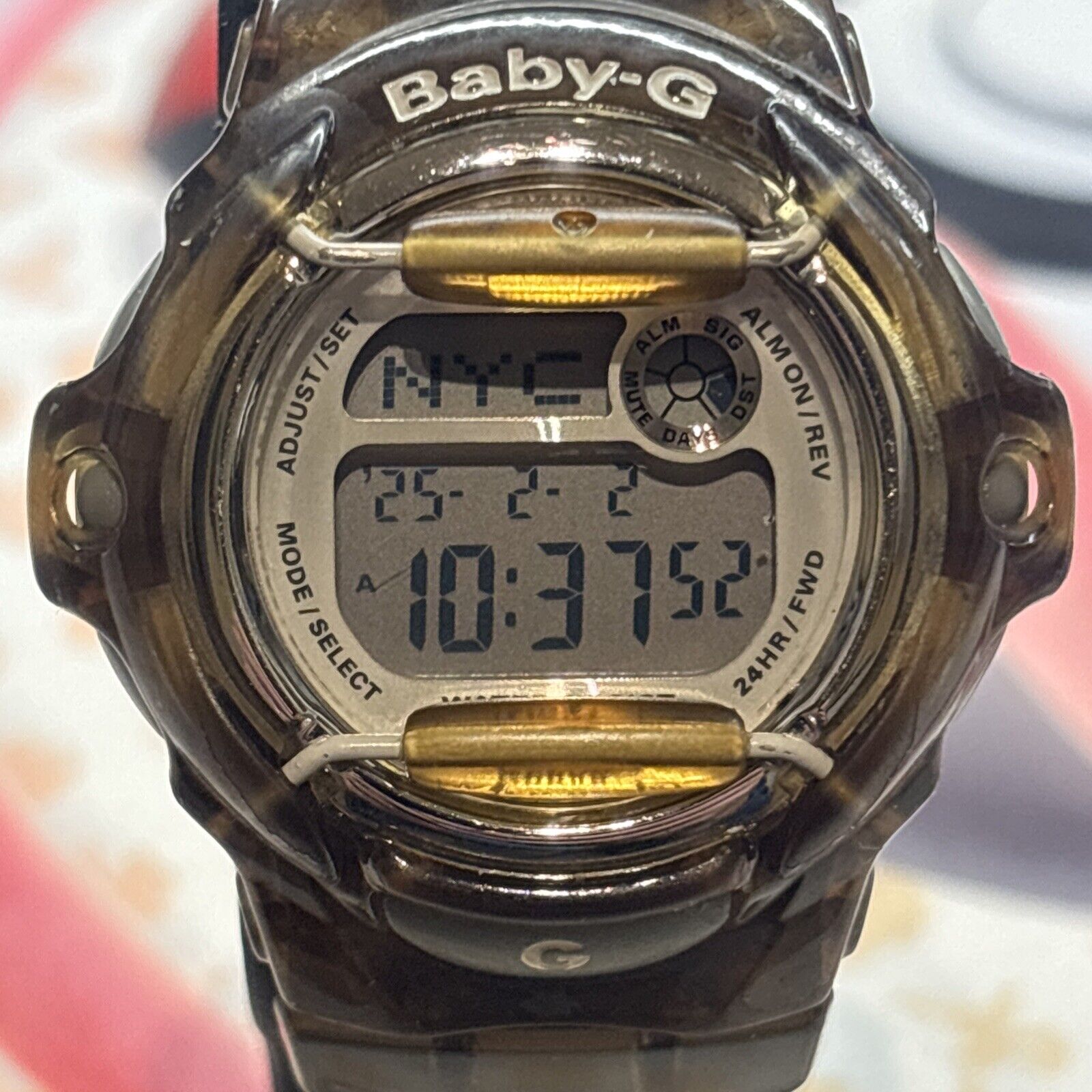 CASIO BABY G BG-169R 3189 Clear Women Watch With New Battery!