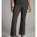NWT Maeve Anthropologie Mollie Flare Pull-On Pants Leopard Grey Women’s Small