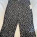 NWT Maeve Anthropologie Mollie Flare Pull-On Pants Leopard Grey Women’s Small