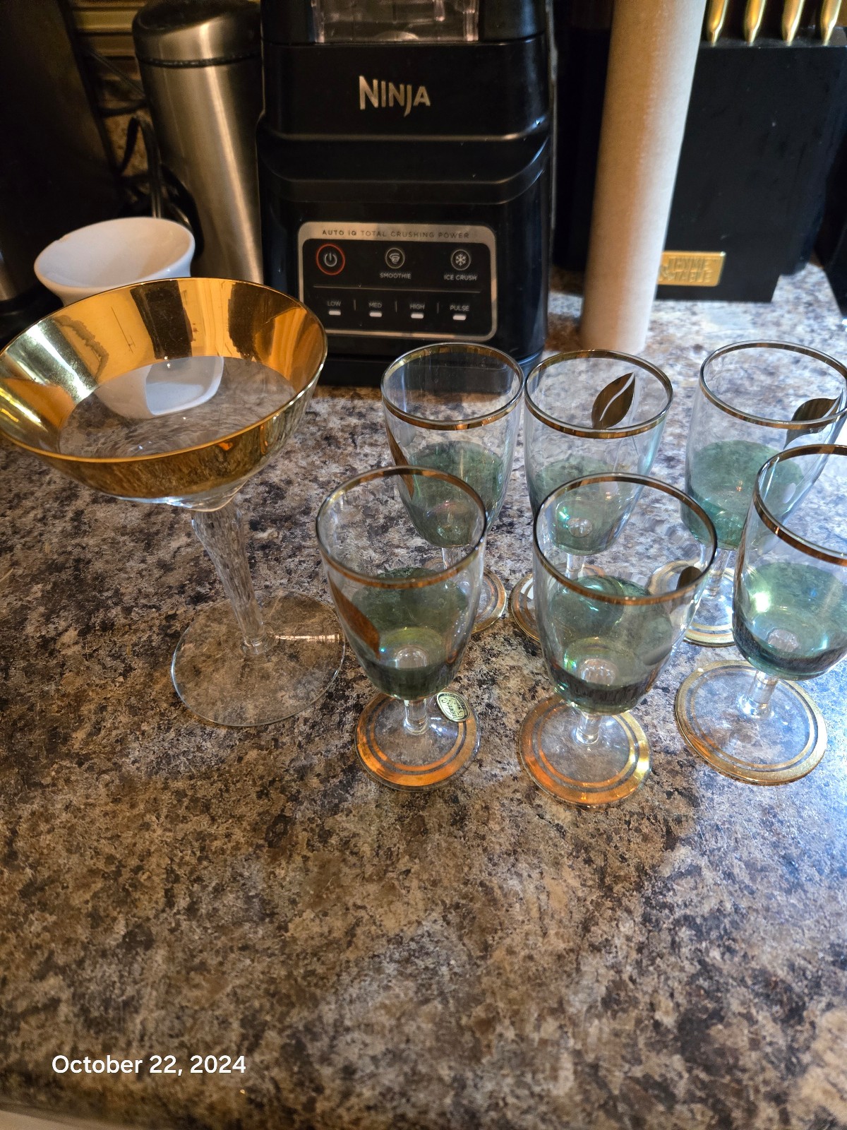 vintage wine glasses