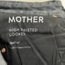 MOTHER High Waisted Looker Black Jean in Bad Cat Cheetah Print Skinny Size 25