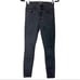 MOTHER High Waisted Looker Black Jean in Bad Cat Cheetah Print Skinny Size 25