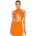 The Andamane Jasmine Halter Top in Orange Size S