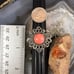 Carolyn Pollack Sterling Silver Oval Pink Coral Decorated Ring Size 7 For Women