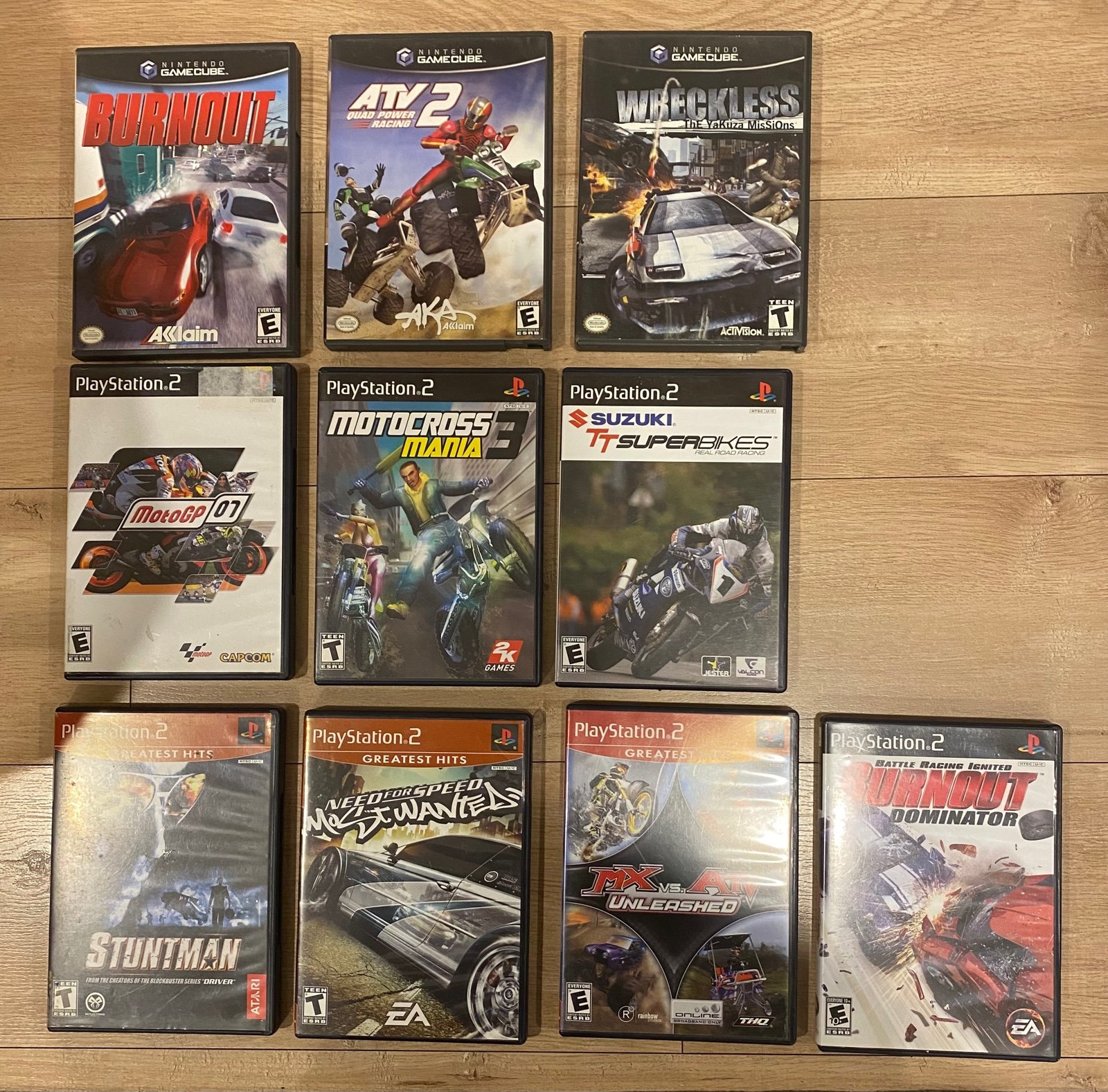 Playstation 2 & Gamecube Race Games