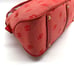 Dooney & Bourke Red Monogram Canvas Leather Trim Large Domed Satchel Bag