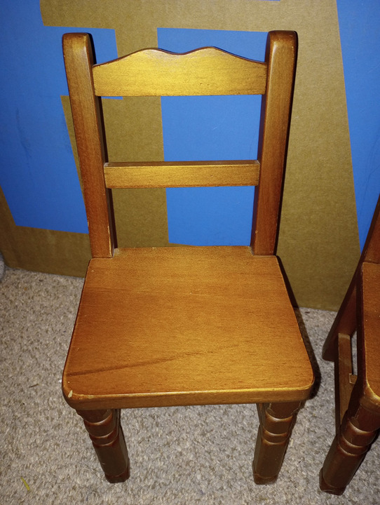 Retired buy Pleasant Company American Girl Doll Molly Drop Leaf Wooden Table Chairs