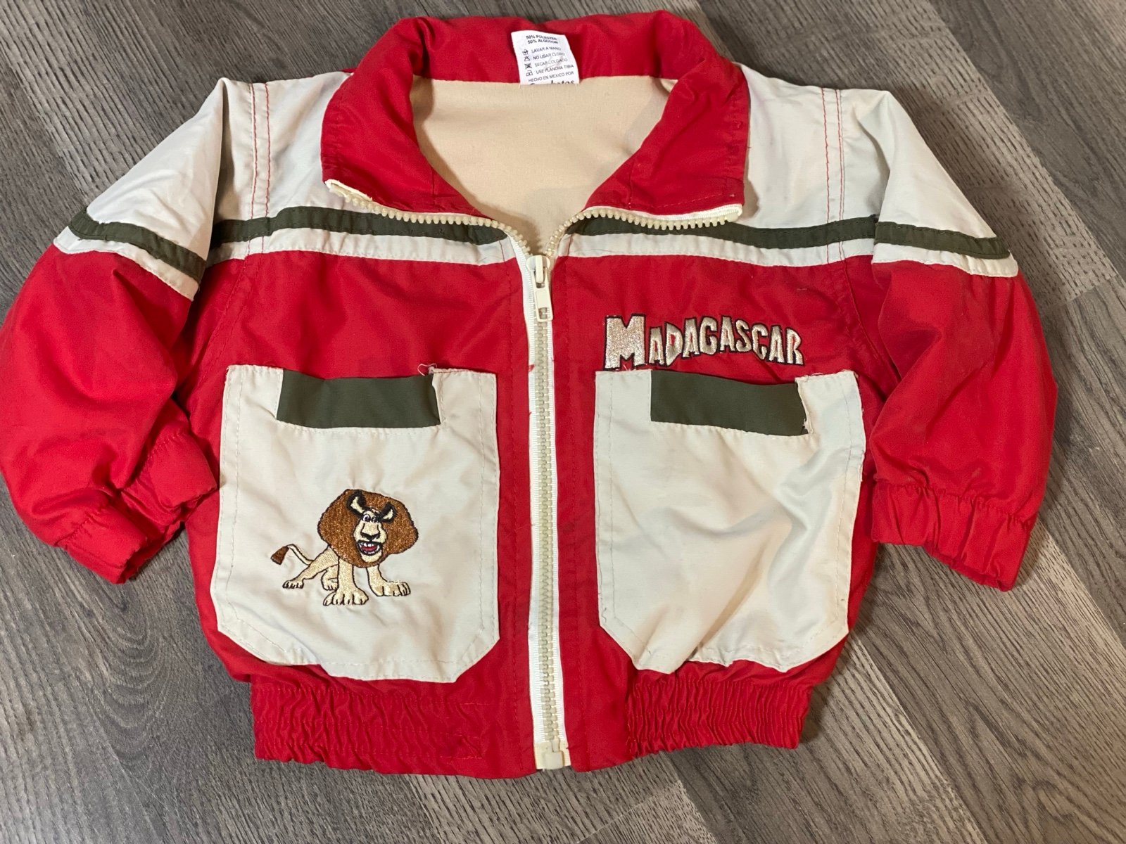 Vintage Y2K Disney Madagascar Lightweight Coat Spring Jacket 2T