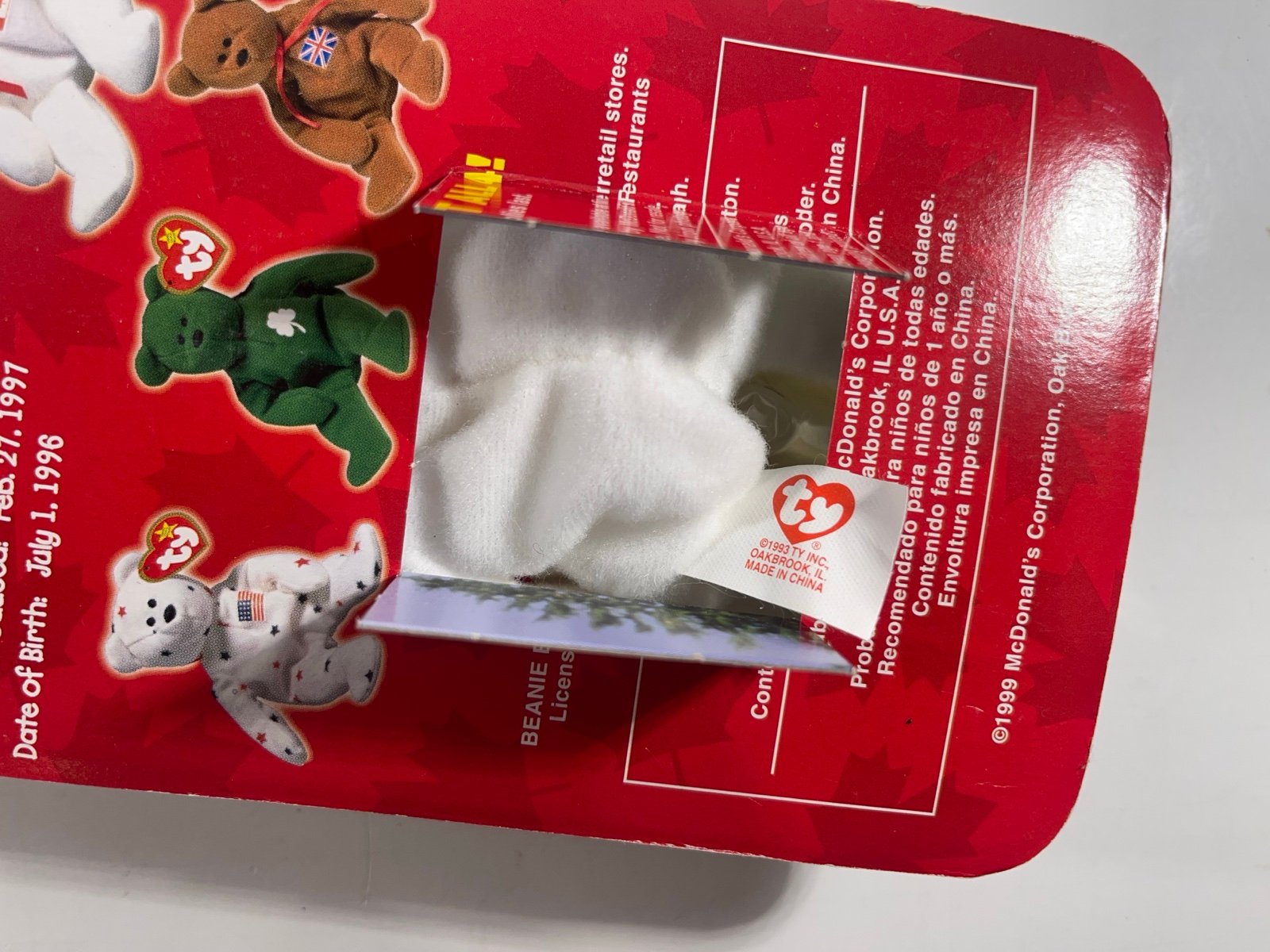 maple mcdonalds beanie baby