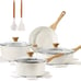 Nonstick Ceramic Cookware Set 13-Piece,Non-toxic Kitchen Cooking Set ea4