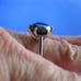 4.77ct 100% REAL NATURAL BLACK DIAMOND RING, CERTIFICATE,FR EE DIA TESTER Size 7