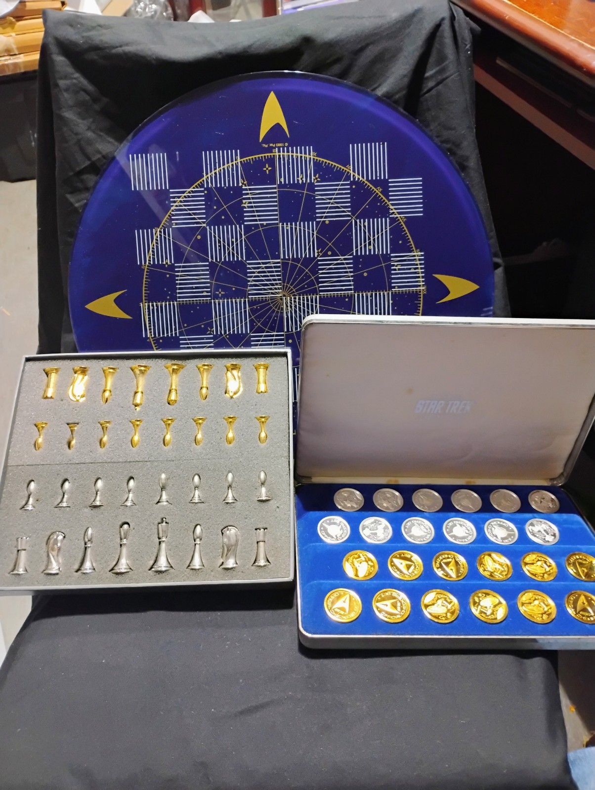 The Official Star Trek Chess and Checkers Set with Glass Board
