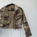 Abercrombie & Fitch Camo Distressed Crop Jacket
