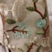 Embroidered Open Toe Ivory, Cream, Brown and Tan High Heel Shoes Zippered Back