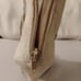 Embroidered Open Toe Ivory, Cream, Brown and Tan High Heel Shoes Zippered Back