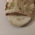 Embroidered Open Toe Ivory, Cream, Brown and Tan High Heel Shoes Zippered Back