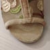 Embroidered Open Toe Ivory, Cream, Brown and Tan High Heel Shoes Zippered Back