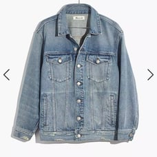 !Madewell Oversized Jean Jacket