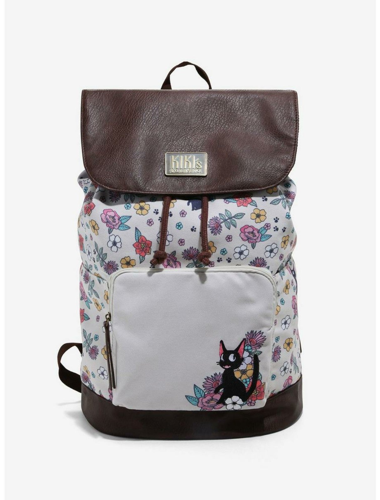 Studio Ghibli Kiki's Delivery Service Jiji & Flowers Slouch Backpack