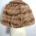 Vintage Genuine Real Mink Fur Stole Wrap w Pockets Womens