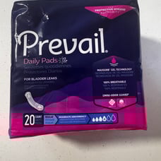 Prevail Regular 20ct includes 8pks total of 160 Daily Pads