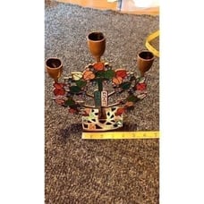 Phila 3218 Brass tree of life. Candle stock holder Monora see pictures for mor