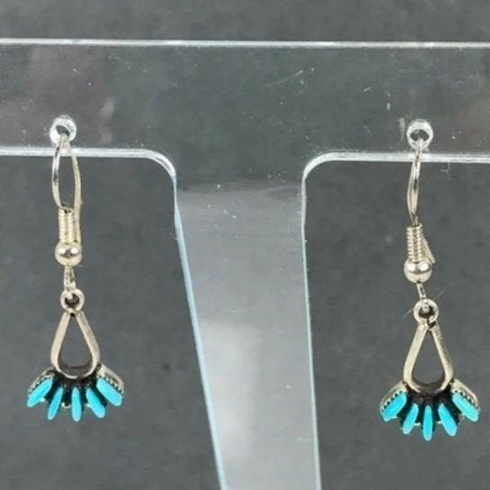 Native Turquoise Petit point Earrings