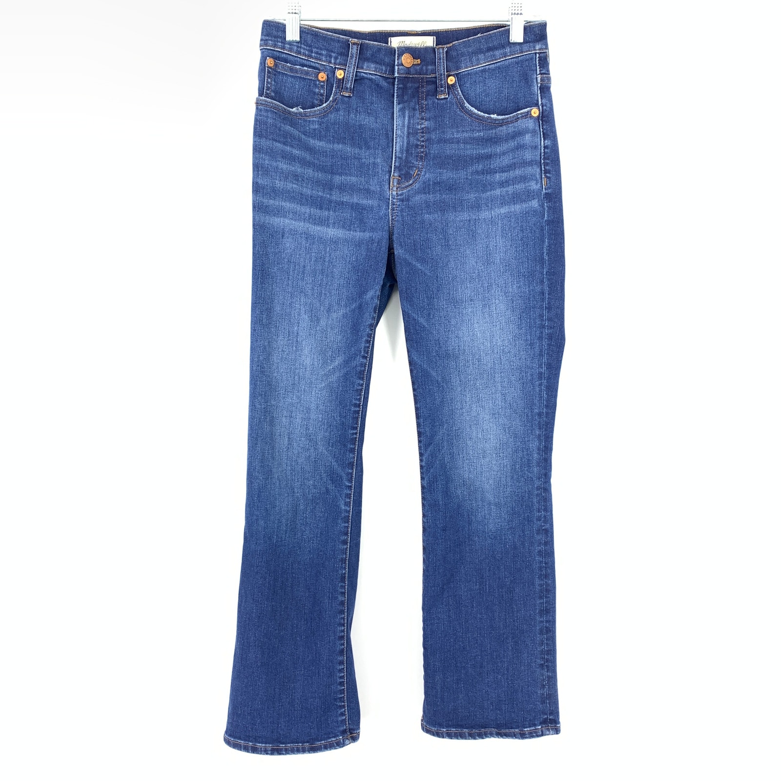 Madewell Cali Demi Boot Cut Jeans Womens Size 26 Medium Wash Stretch Denim