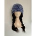 Blue Velvet Beanie - Handmade Winter Hat - Soft Crochet Knit - Cute Gift Idea -