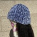 Blue Velvet Beanie - Handmade Winter Hat - Soft Crochet Knit - Cute Gift Idea -