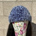 Blue Velvet Beanie - Handmade Winter Hat - Soft Crochet Knit - Cute Gift Idea -