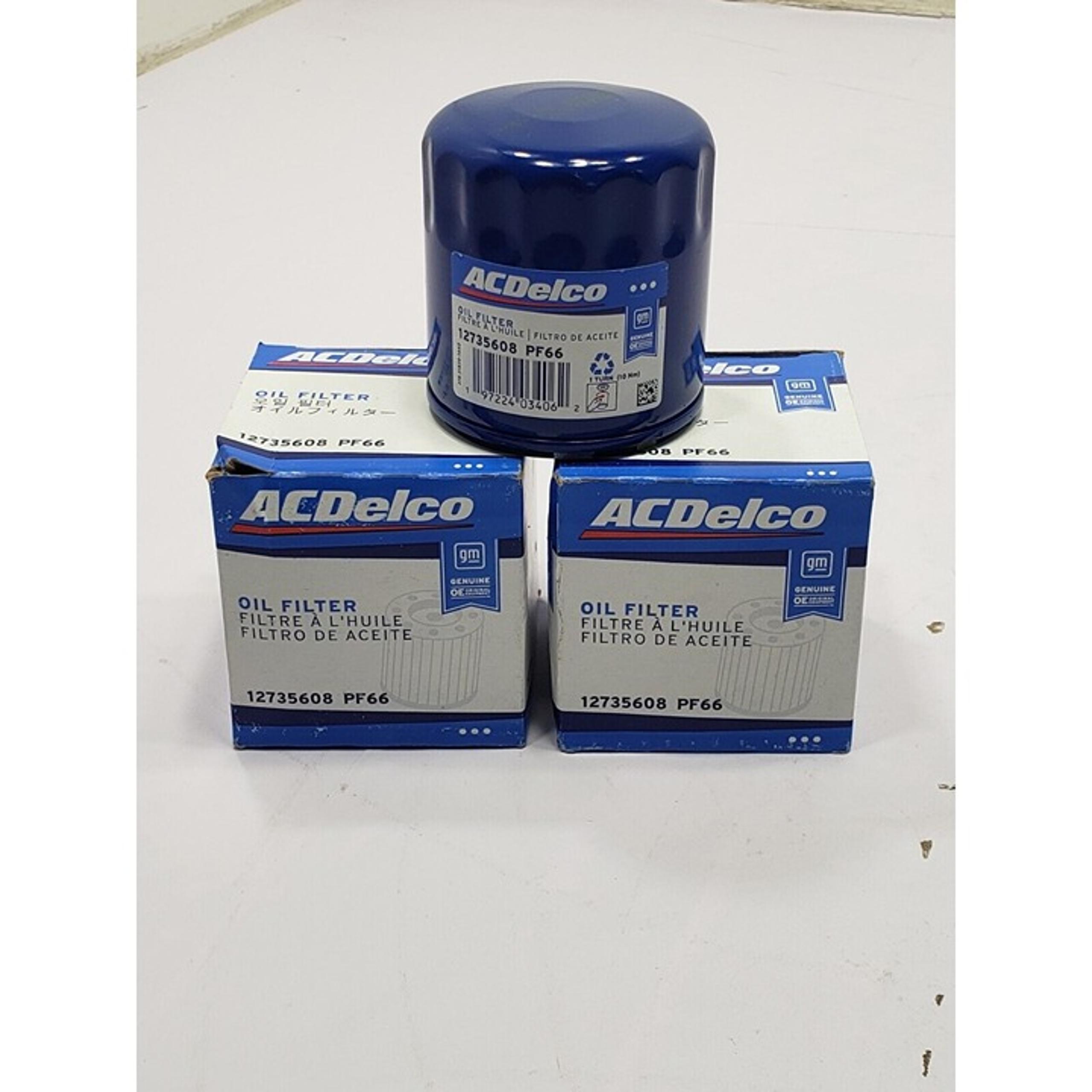 2-Pack АСDеІсо PF66 GМ Genuine OE Original Equipment Engine Oil Filter 12735608