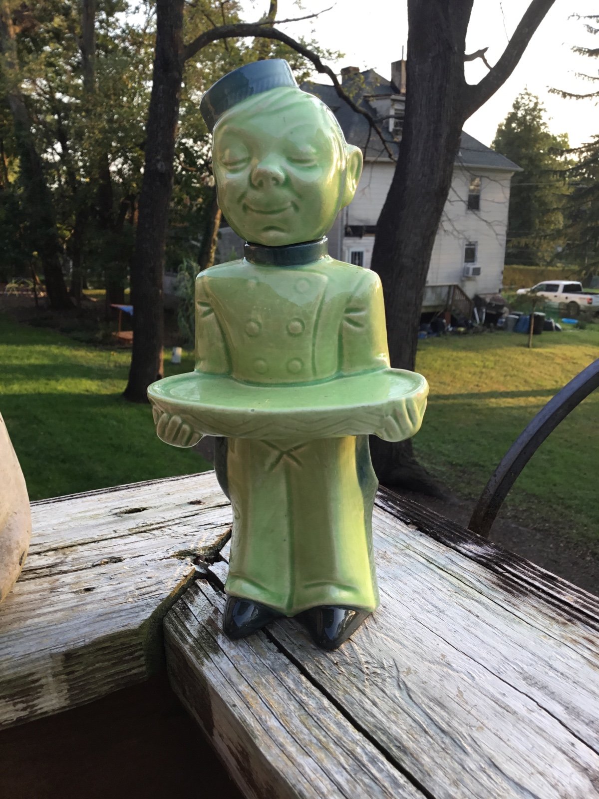 German made porcelain server holding a tray….please read description