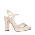 Nina Women's Saralyn Platform Block Heel Evening Sandals size 7 M Platino