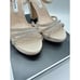 Nina Women's Saralyn Platform Block Heel Evening Sandals size 7 M Platino