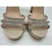Nina Women's Saralyn Platform Block Heel Evening Sandals size 7 M Platino
