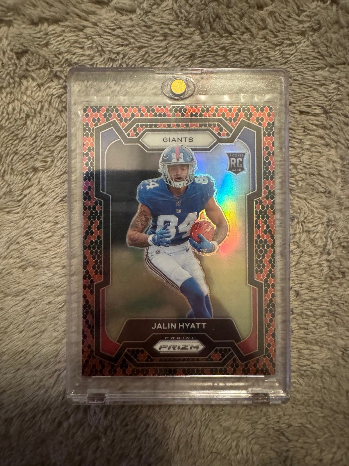 2023 Prizm Jalin Hyatt Rookie RC Snakeskin SSP GIANTS
